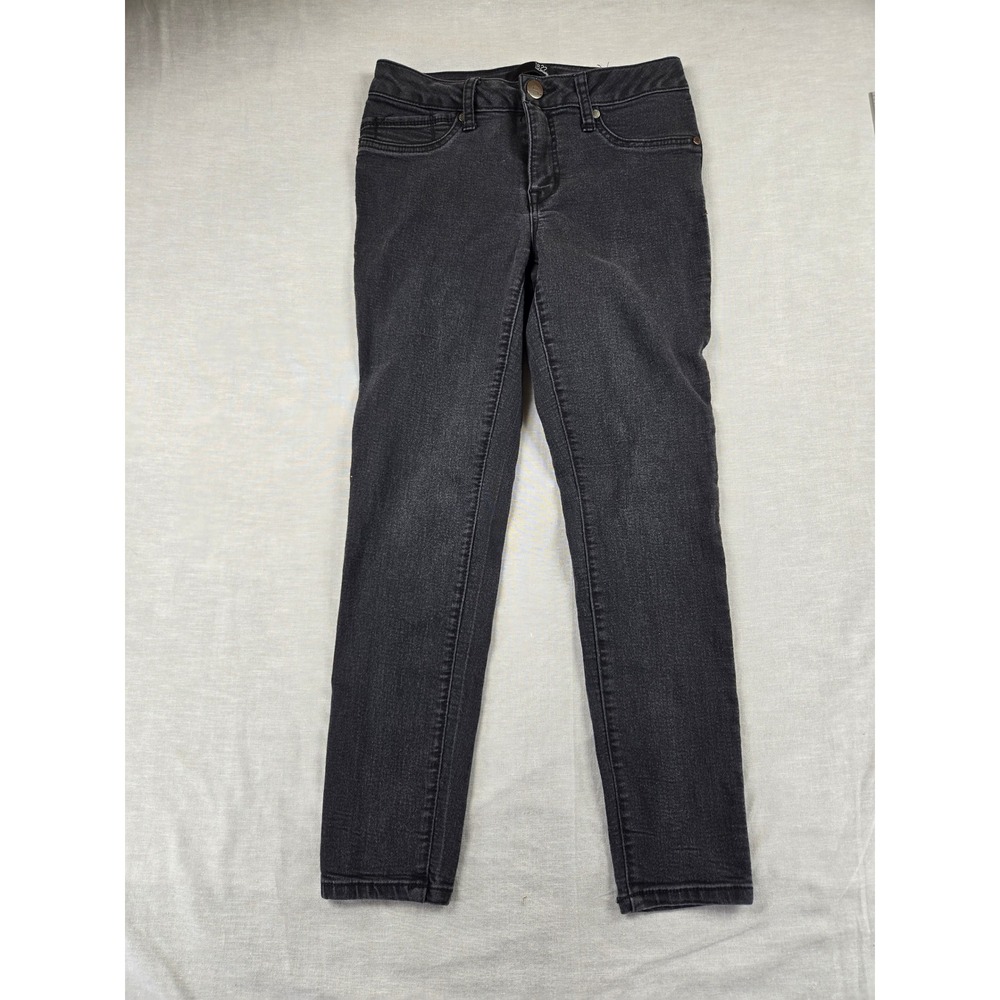 1822 Denim Womens Size 8 Skinny Jeans Faded Black Stretch Slim Fit